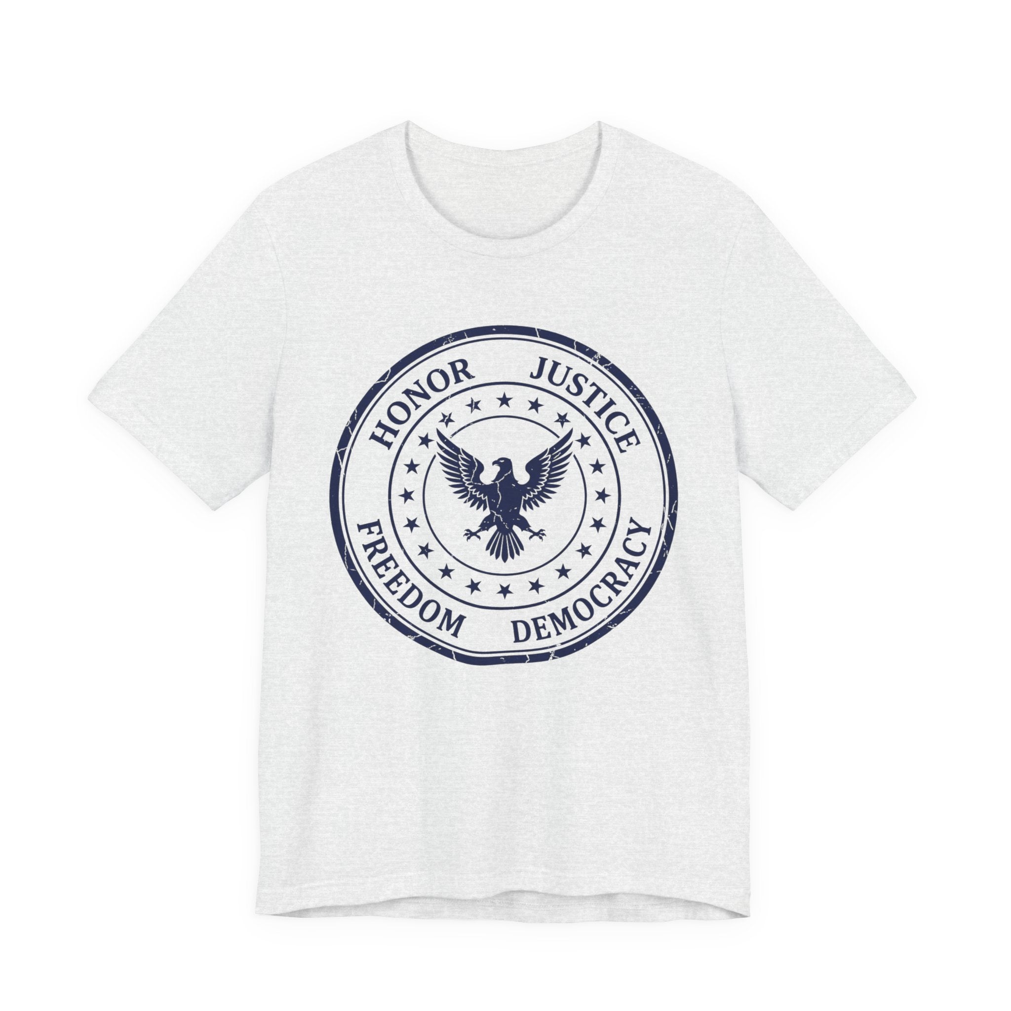 Honor • Justice Eagle Seal Tee — Freedom & Democracy Graphic T‑Shirt