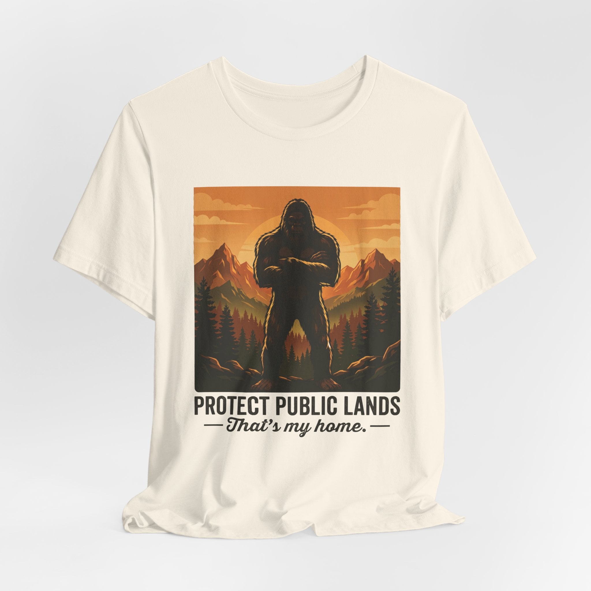 Protect Public Lands Tee — Bigfoot Forest Conservation Graphic T-Shirt