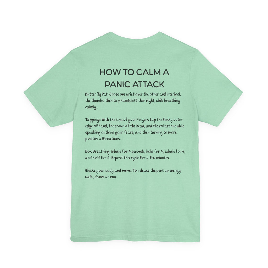 T-Shirt — "How to Calm a Panic Attack" Guide Tee