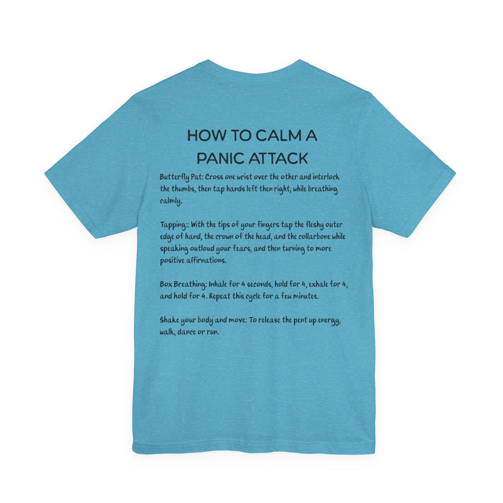 T-Shirt — "How to Calm a Panic Attack" Guide Tee