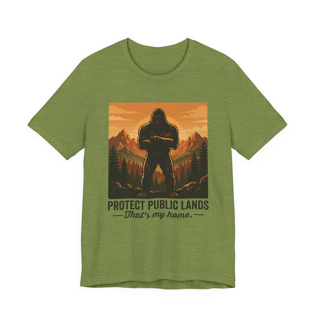 Protect Public Lands Tee — Bigfoot Forest Conservation Graphic T-Shirt