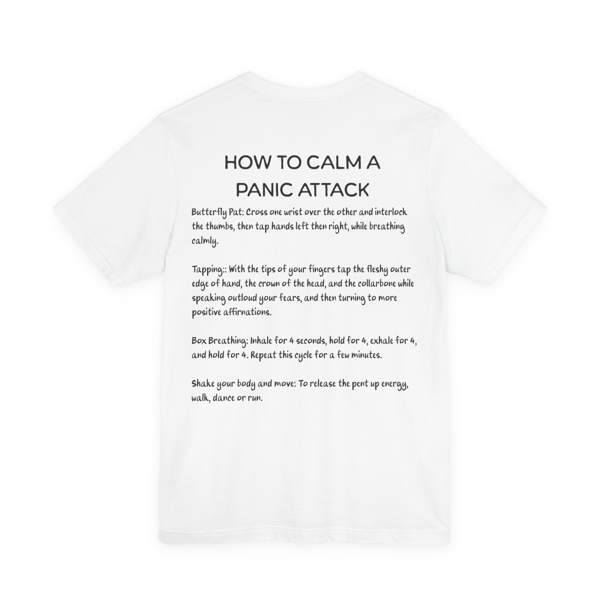 T-Shirt — "How to Calm a Panic Attack" Guide Tee