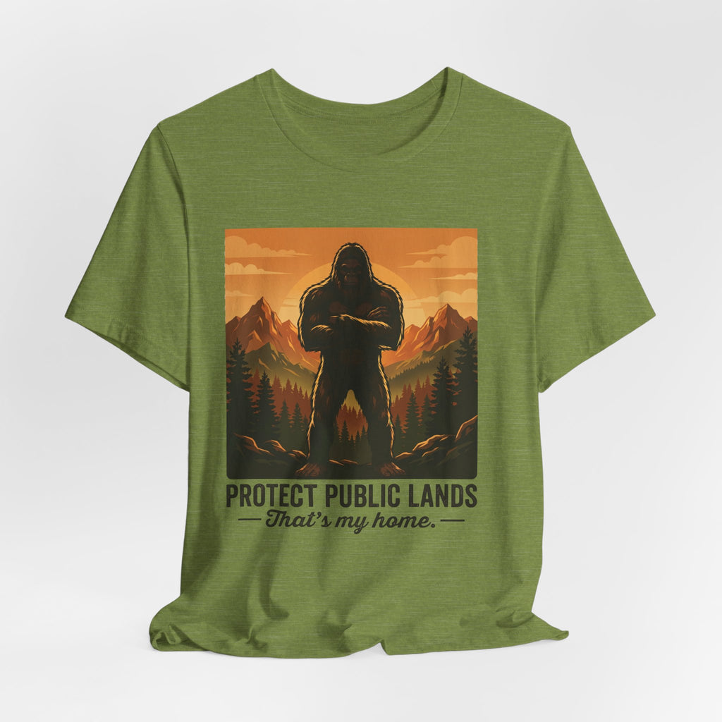 Protect Public Lands Tee — Bigfoot Forest Conservation Graphic T-Shirt