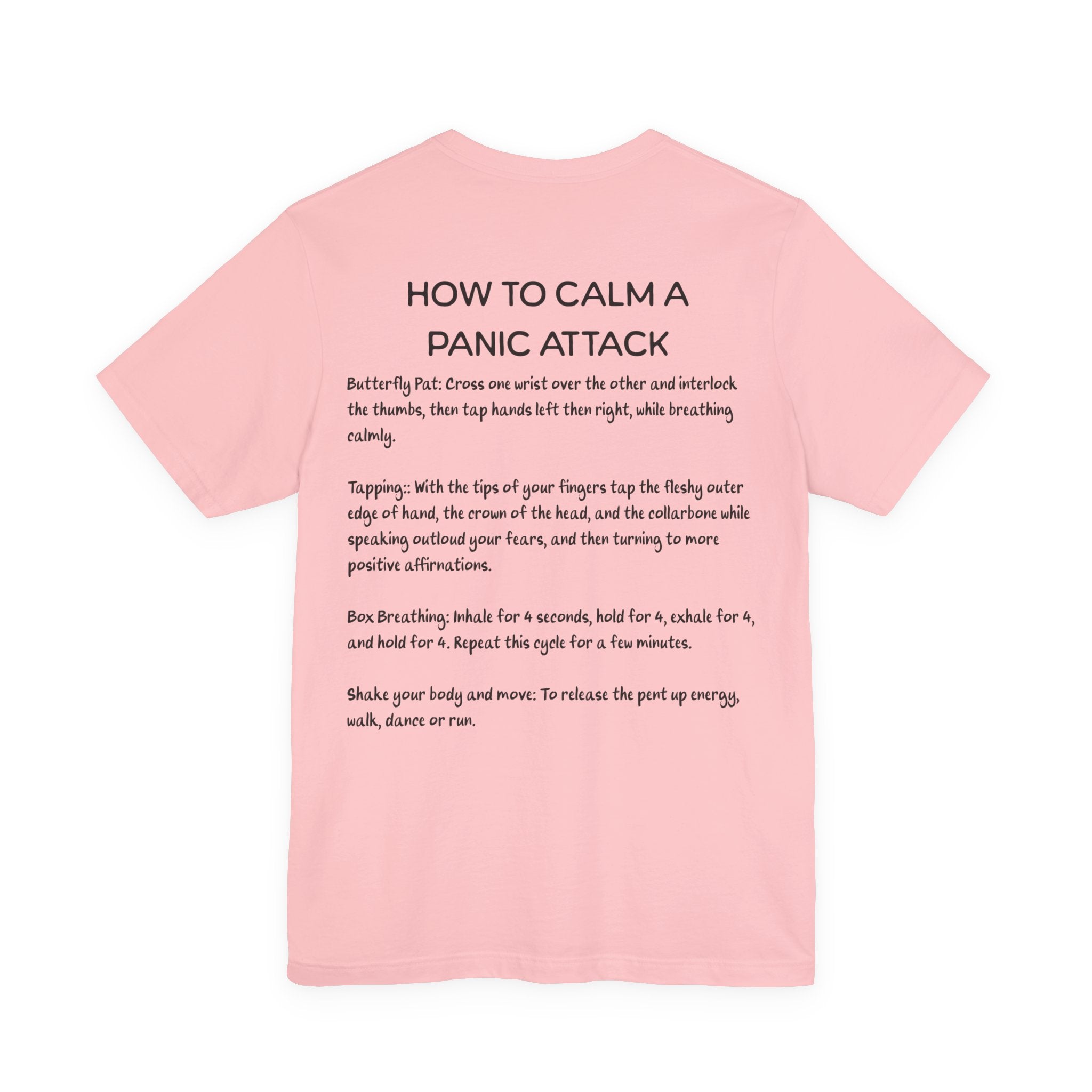 T-Shirt — "How to Calm a Panic Attack" Guide Tee