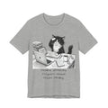 “Deadline yesterday, Progress normal, Treats pending” Cute Office Cat Tee