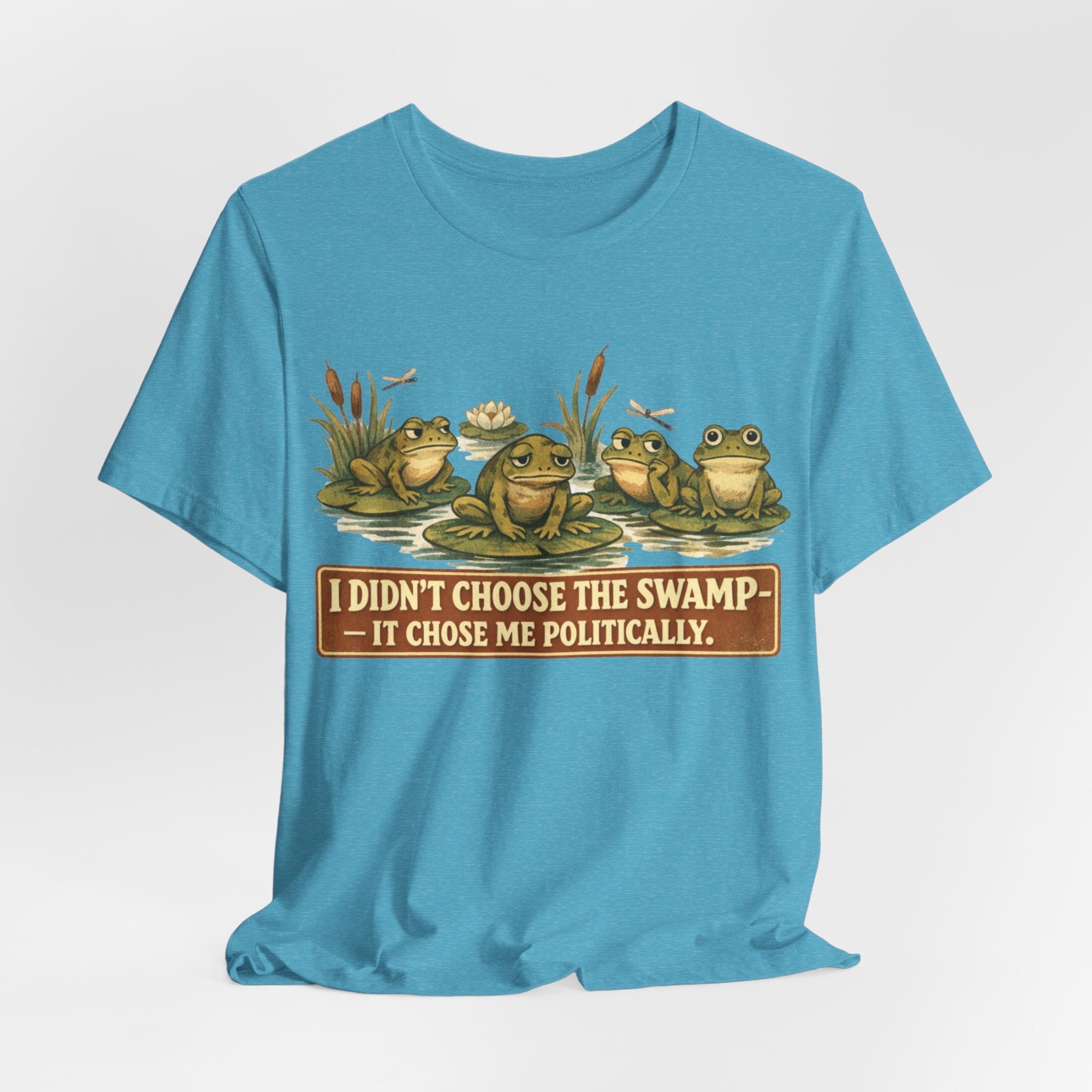Political Frog T-Shirt – "I Didn't Choose the Swamp" Vintage Graphic Tee