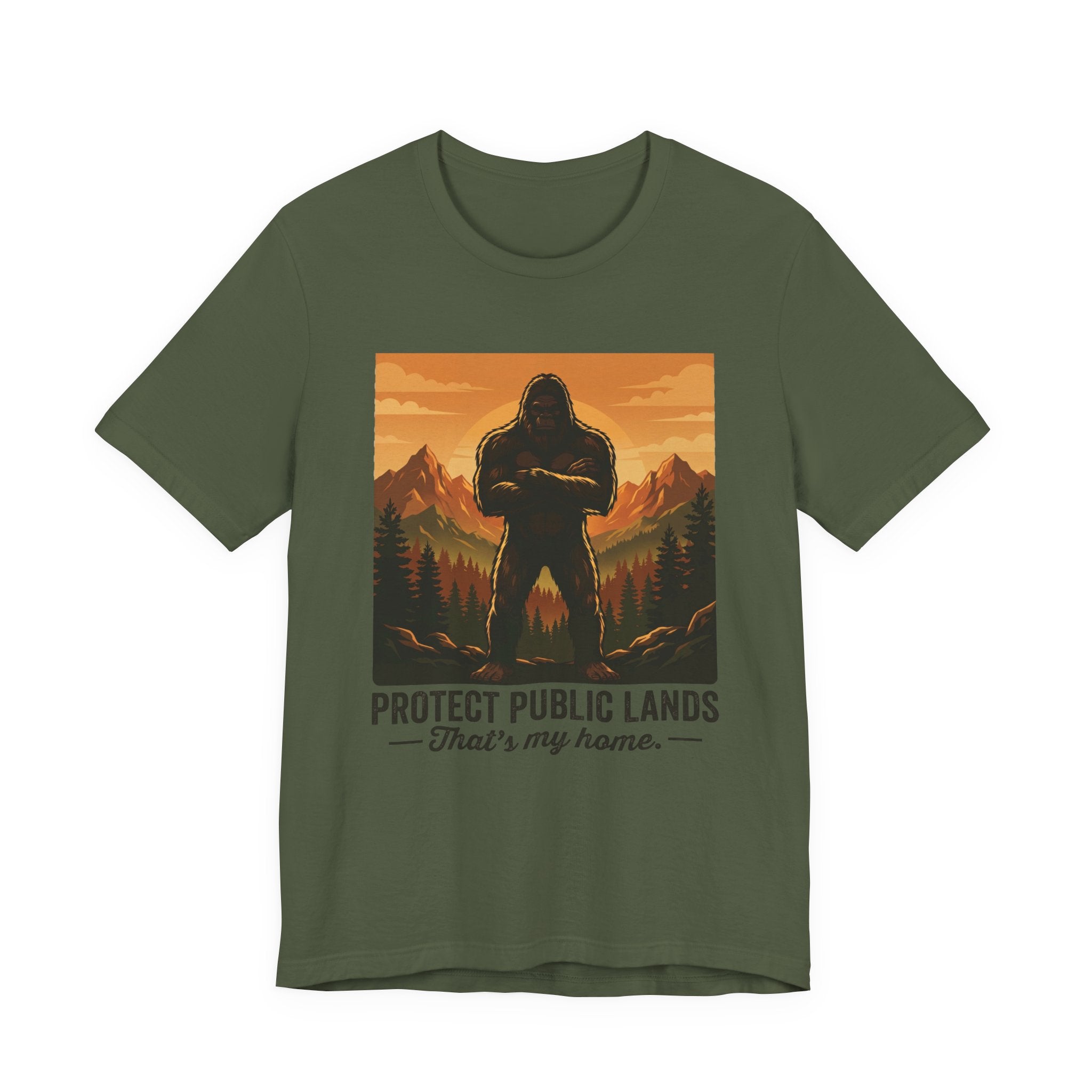 Protect Public Lands Tee — Bigfoot Forest Conservation Graphic T-Shirt