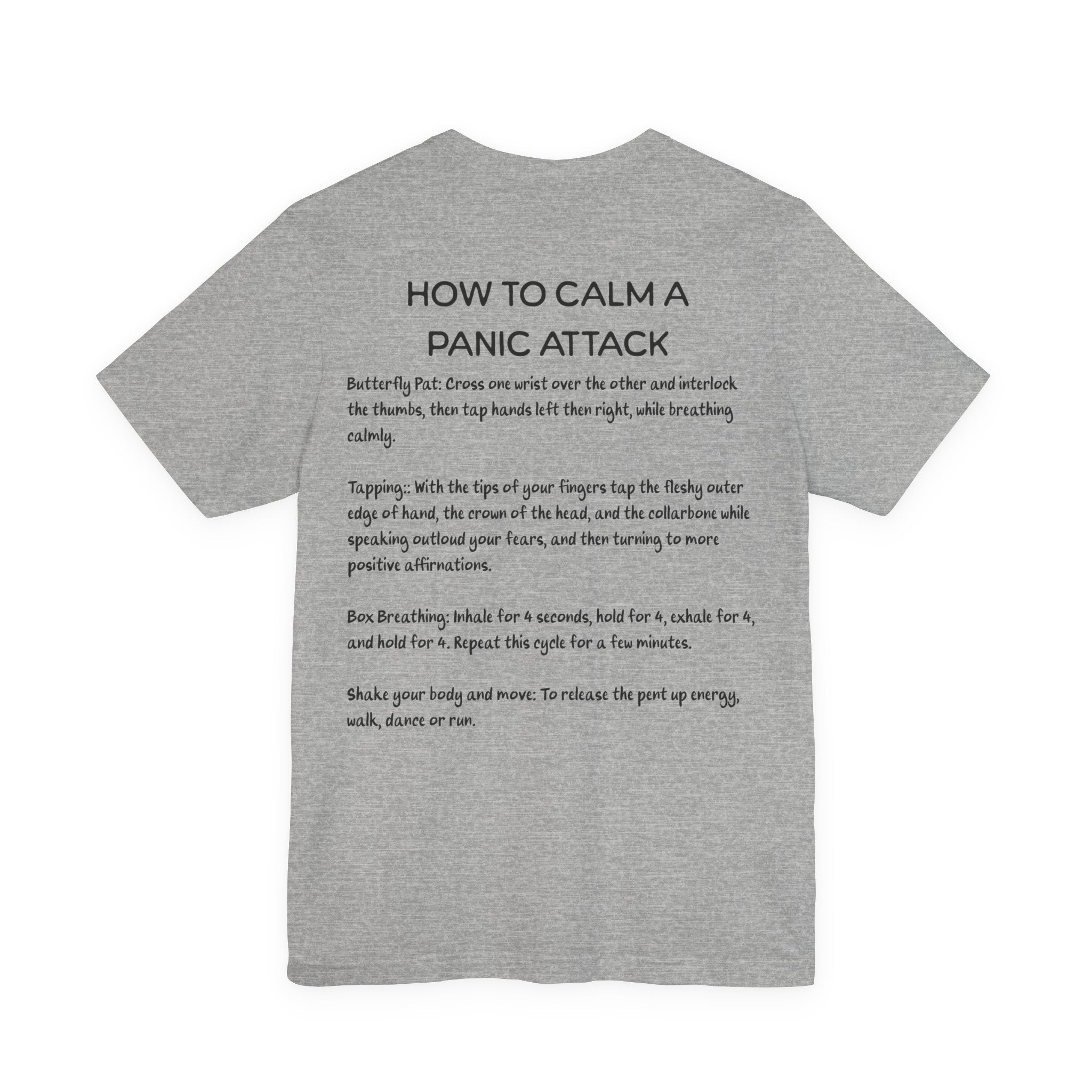 T-Shirt — "How to Calm a Panic Attack" Guide Tee