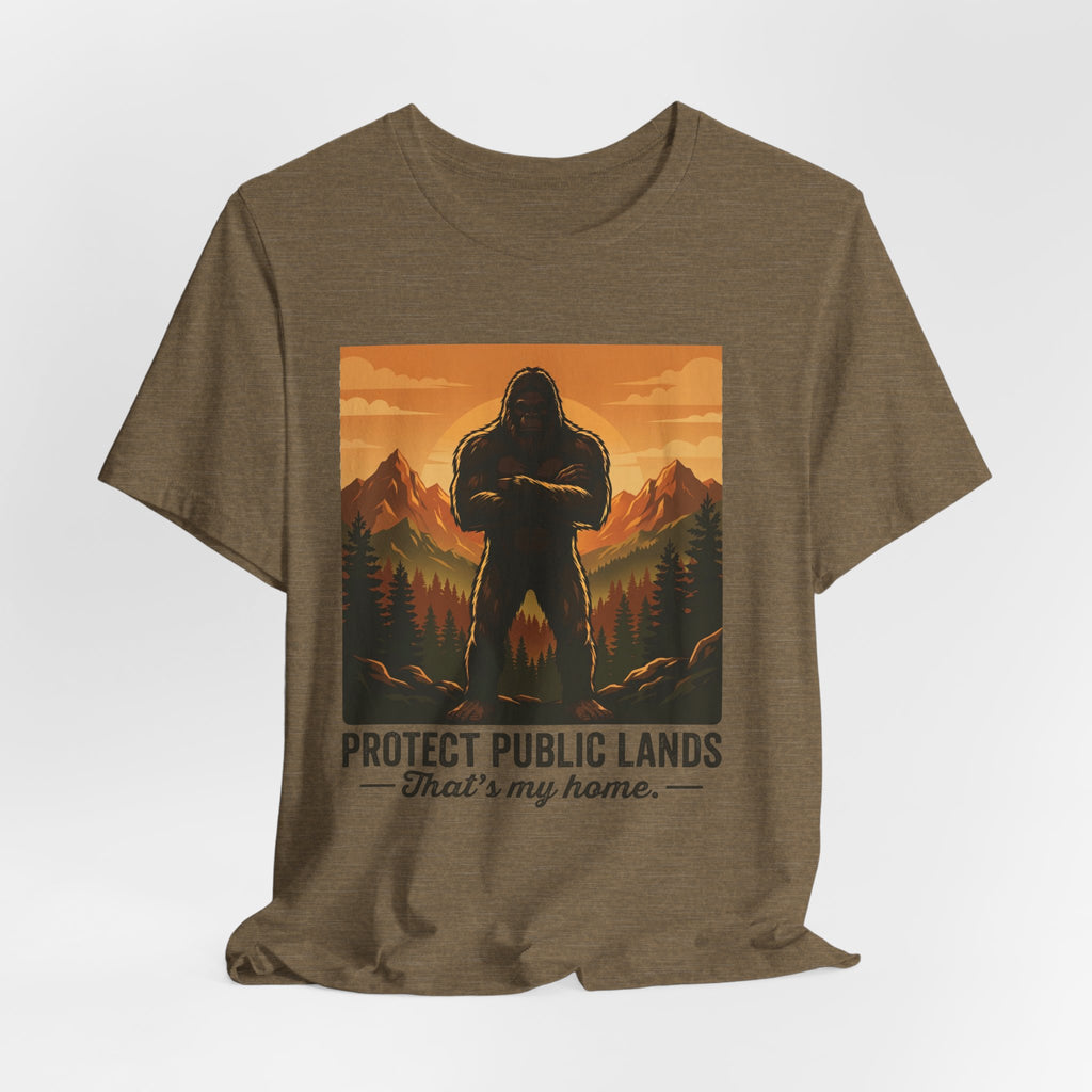 Protect Public Lands Tee — Bigfoot Forest Conservation Graphic T-Shirt