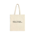 Writer Canvas Tote Bag — Gift for Writers Authors and Journalers