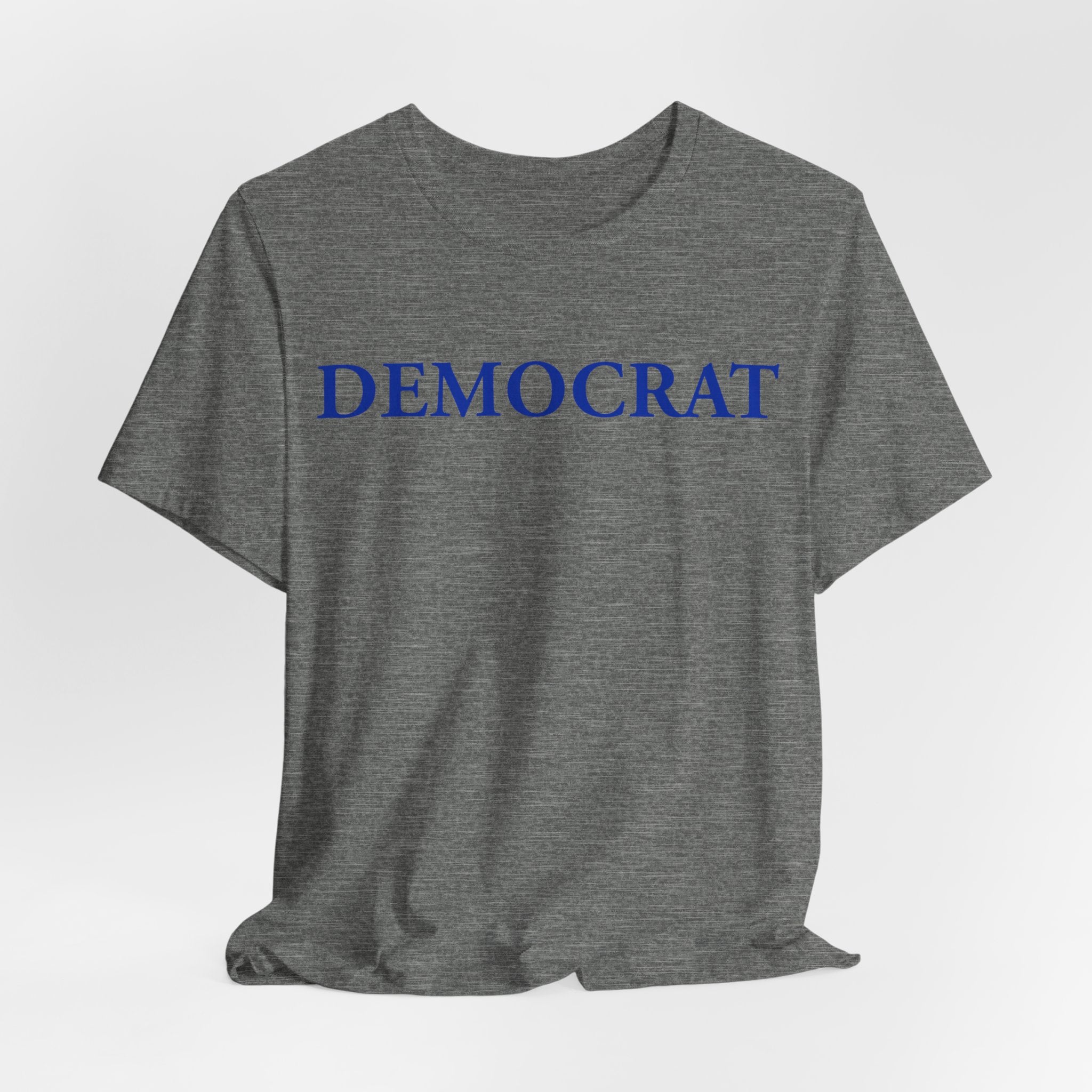 DEMOCRAT Navy Wordmark Tee — Classic Political T-Shirt