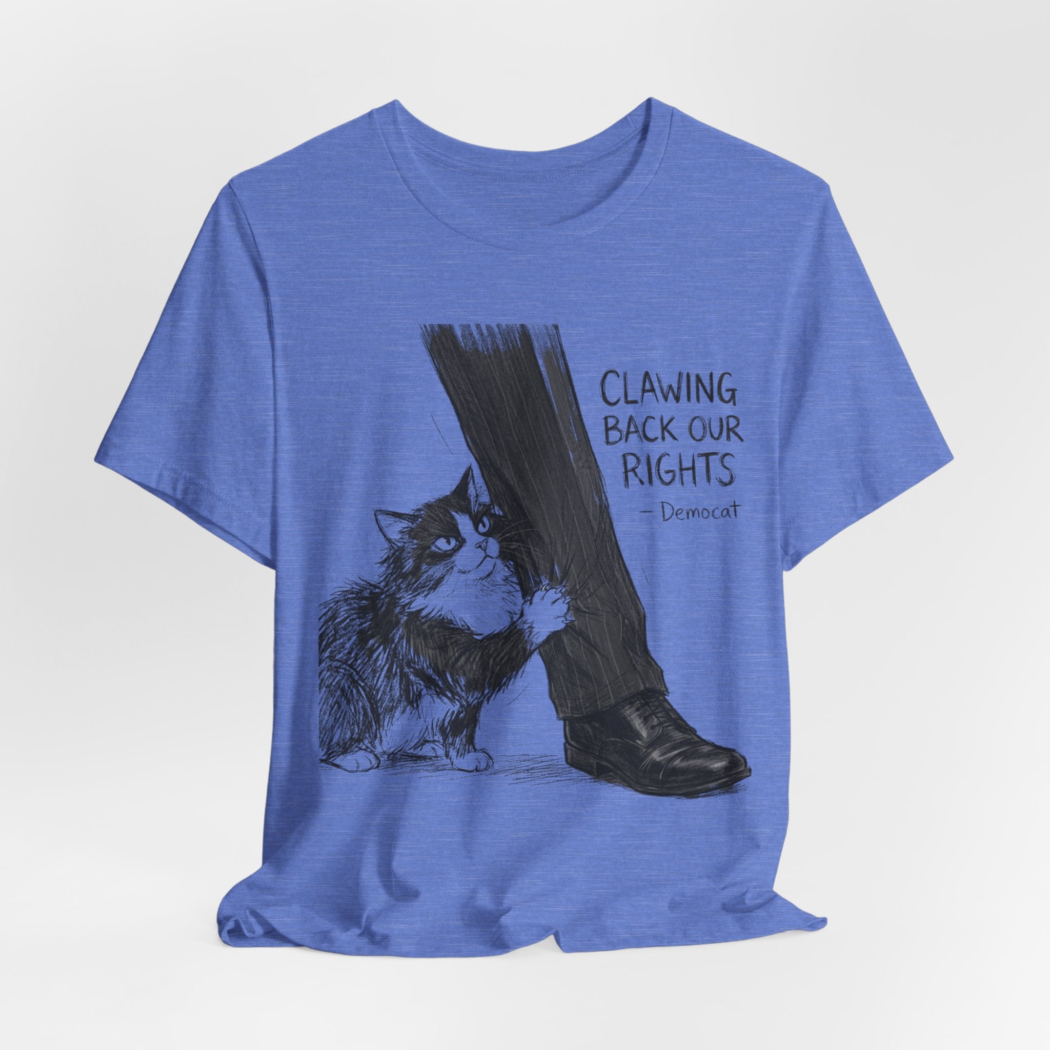 DemoCat — “Clawing Back Our Rights” Cat Illustration Tee