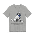 Golden Retriever T-Shirt — 'Golden Retrievers Don't Hoard, We Redistribute Tennis Balls' Funny Dog Tee