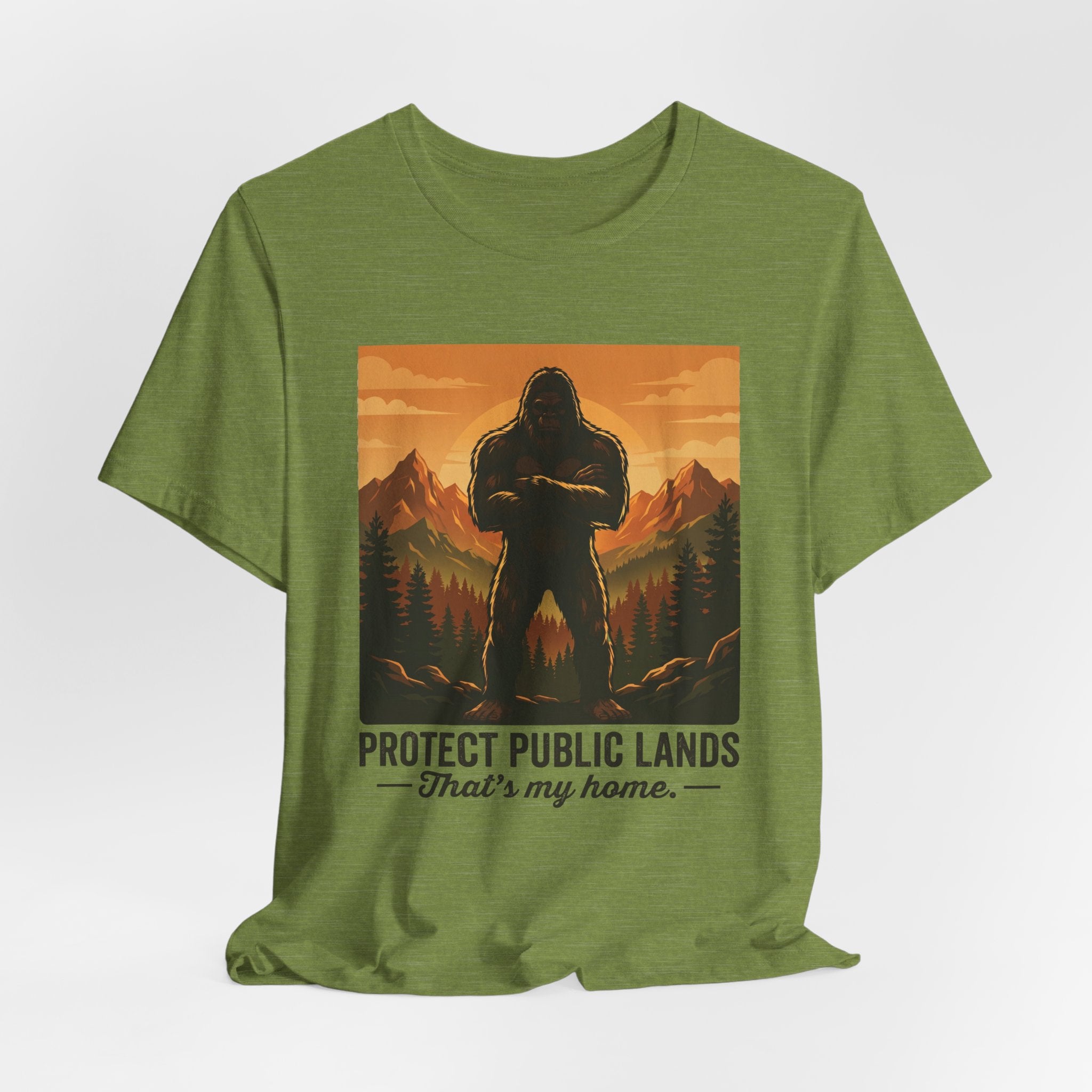 Protect Public Lands Tee — Bigfoot Forest Conservation Graphic T-Shirt
