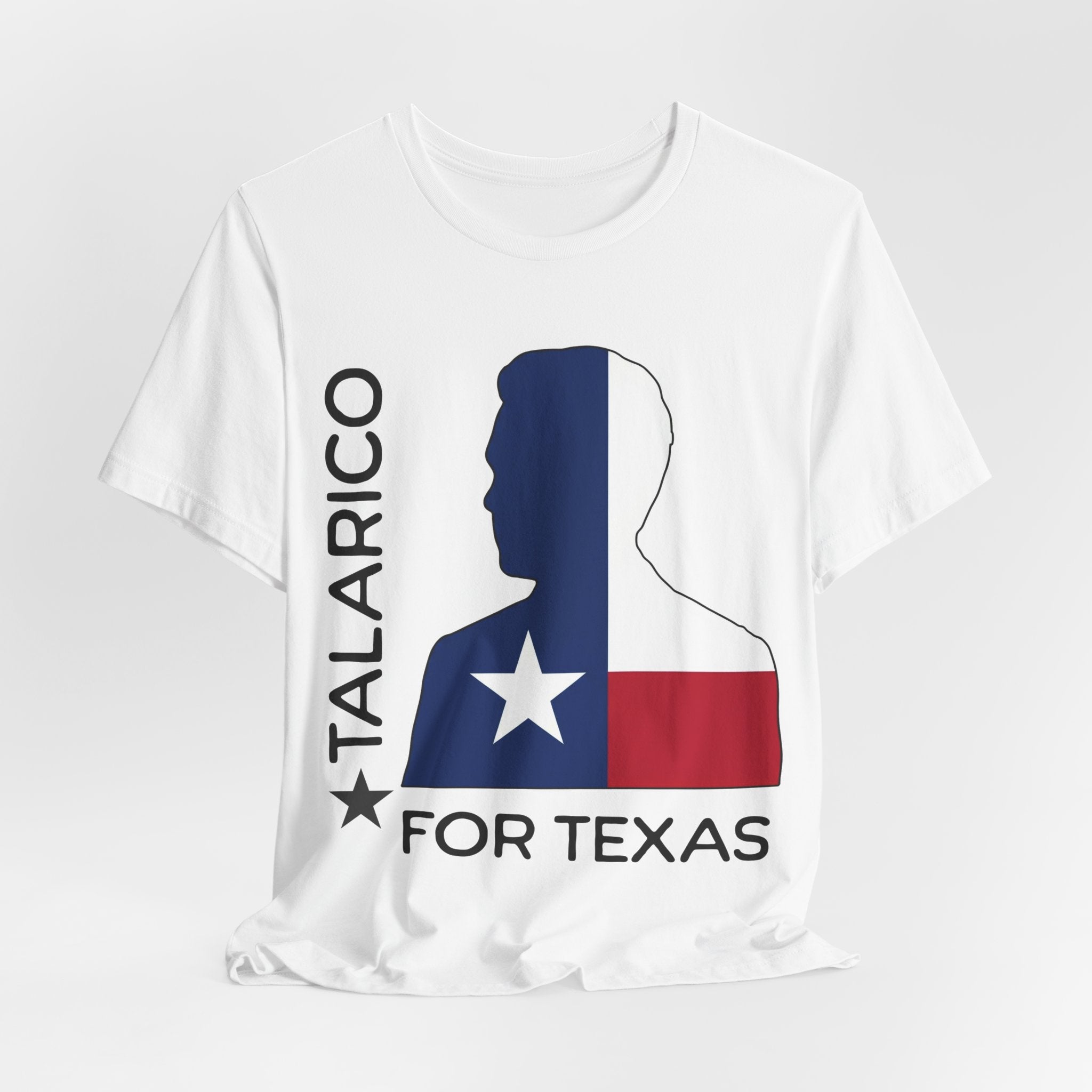Talarico For Texas T-Shirt — Texas Flag Silhouette Political Shirt
