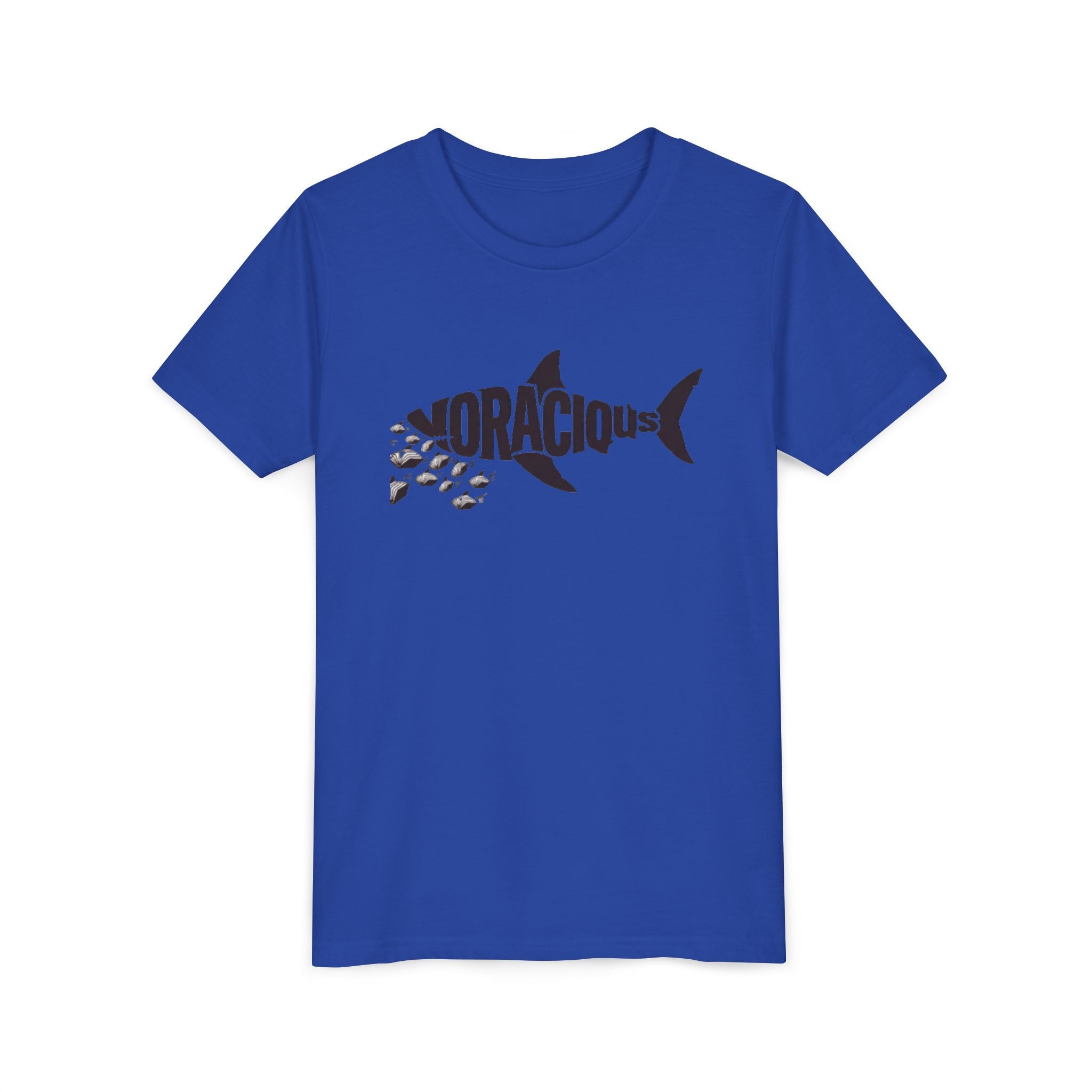 Youth Voracious Reader Tee – Shark Book Lover Design for Kids