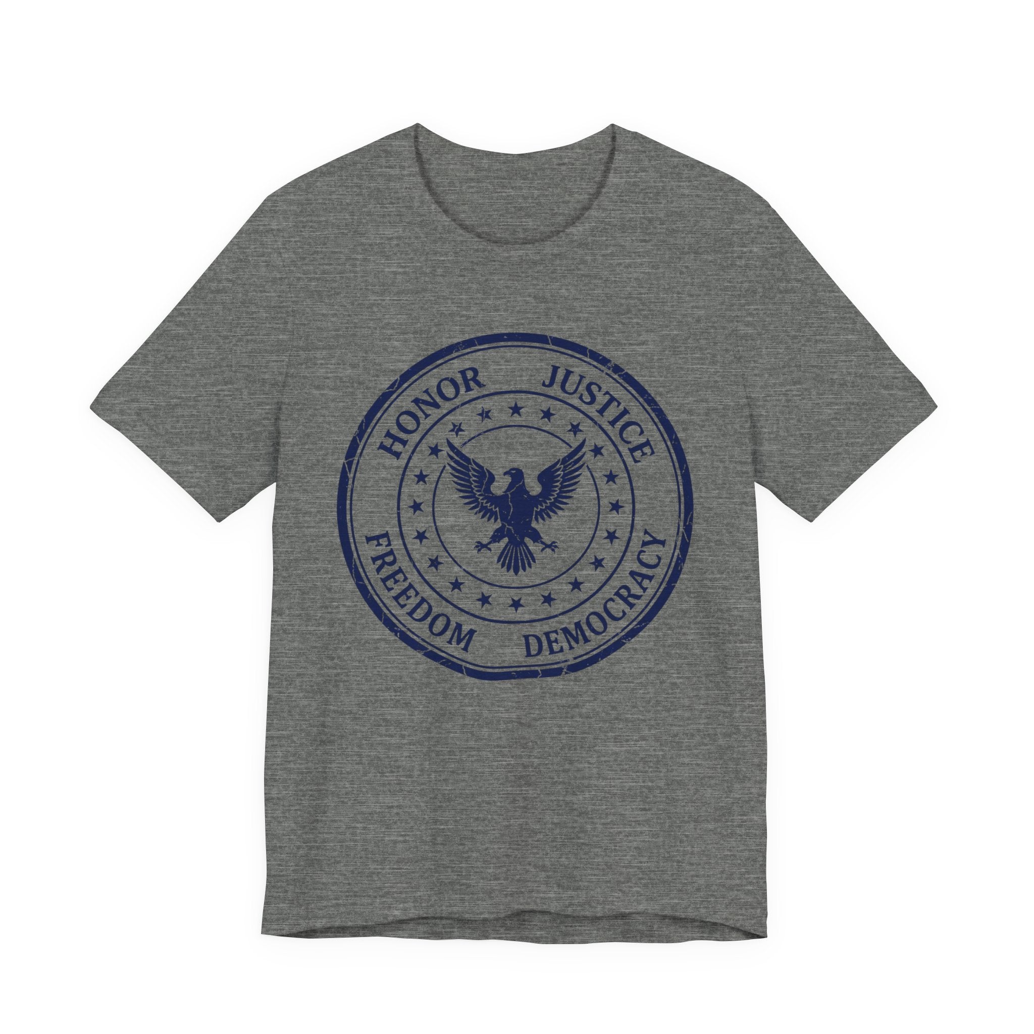Honor • Justice Eagle Seal Tee — Freedom & Democracy Graphic T‑Shirt
