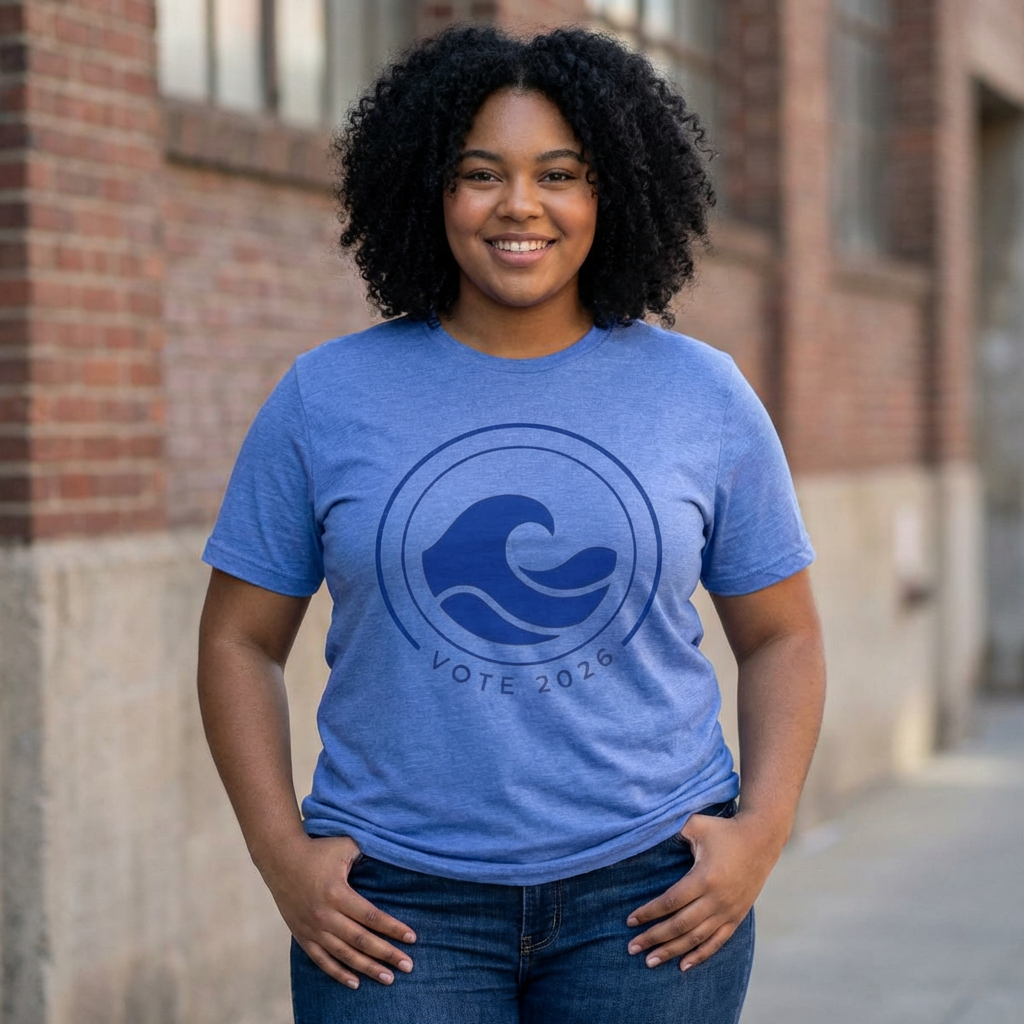 VOTE 2026 Wave Tee — Coastal Political Campaign T-Shirt