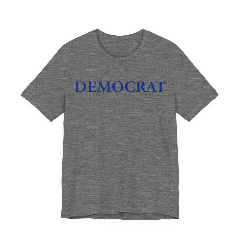 DEMOCRAT Navy Wordmark Tee — Classic Political T-Shirt