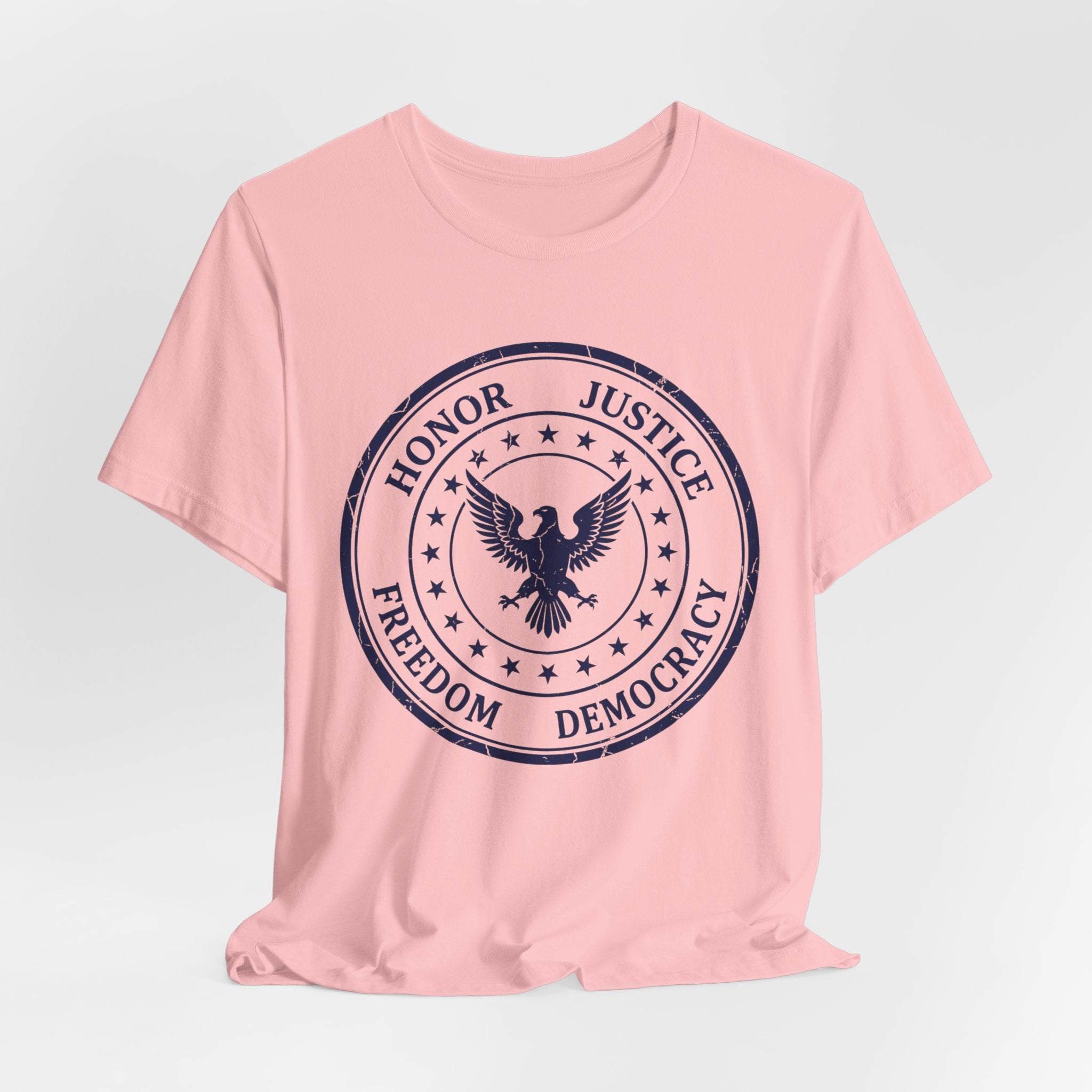 Honor • Justice Eagle Seal Tee — Freedom & Democracy Graphic T‑Shirt
