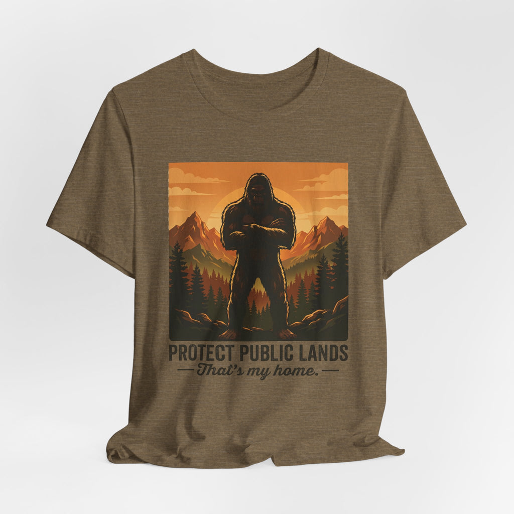 Protect Public Lands Tee — Bigfoot Forest Conservation Graphic T-Shirt