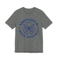 Radicalized by Basic Decency Blue Butterfly T-Shirt