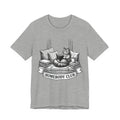 Homebody Club T-Shirt — Cozy Cat Reading Graphic Tee