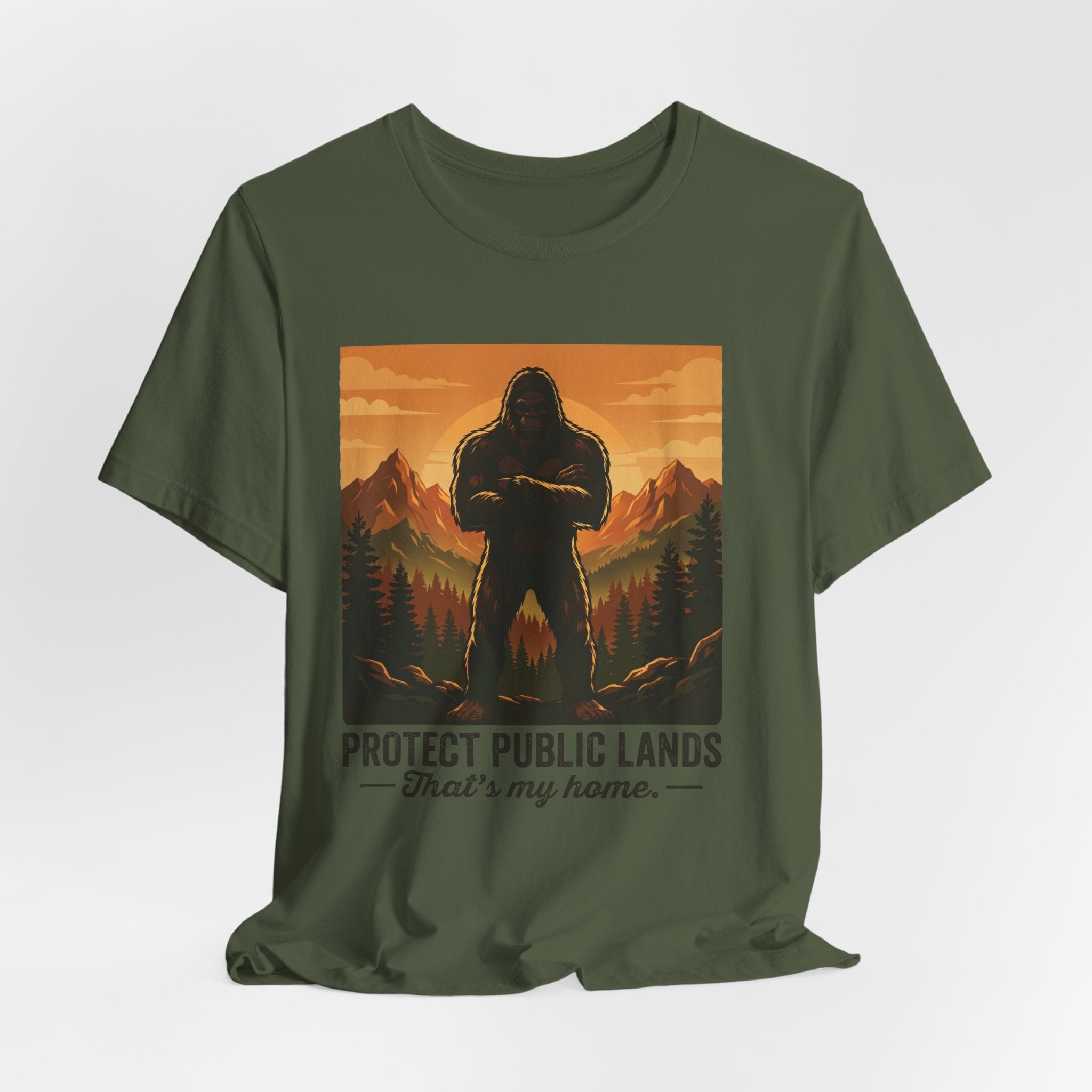 Protect Public Lands Tee — Bigfoot Forest Conservation Graphic T-Shirt