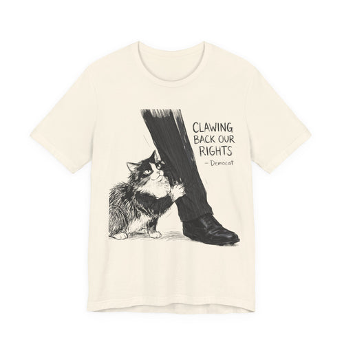 DemoCat — “Clawing Back Our Rights” Cat Illustration Tee