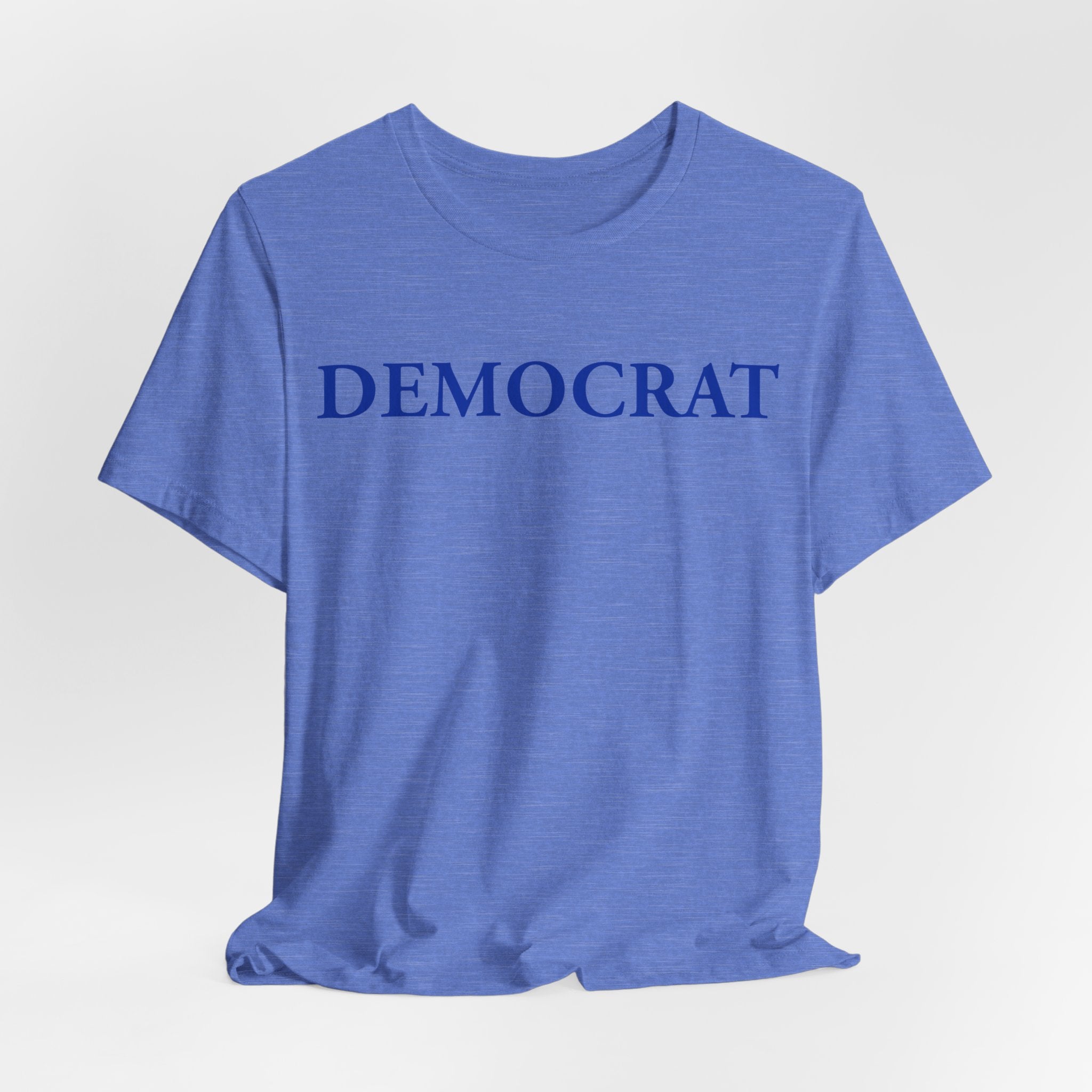DEMOCRAT Navy Wordmark Tee — Classic Political T-Shirt