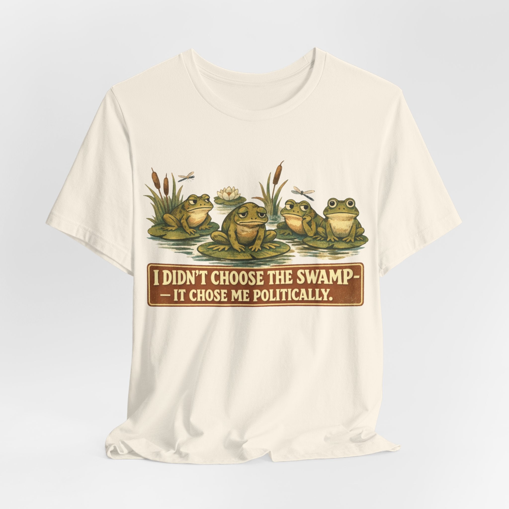 Political Frog T-Shirt – "I Didn't Choose the Swamp" Vintage Graphic Tee