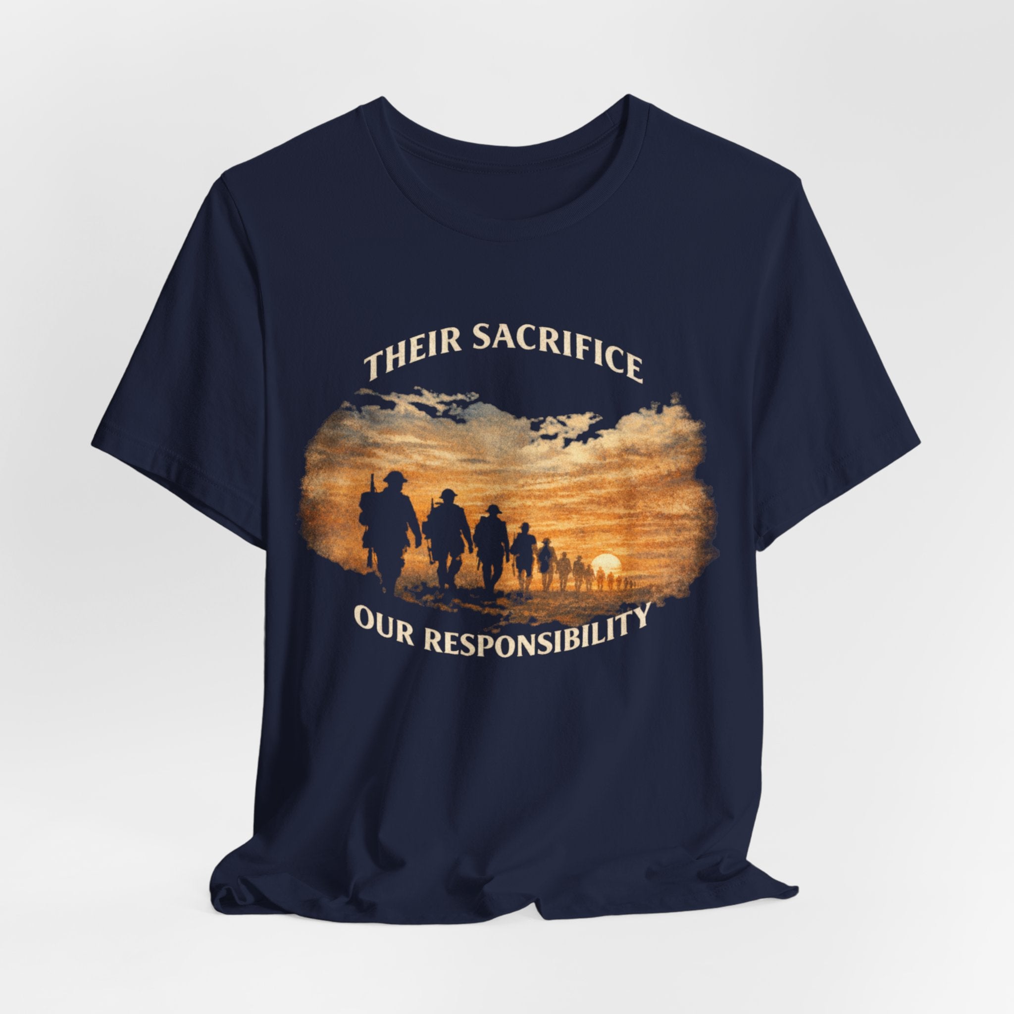 Their Sacrifice Our Responsibility — Military Tribute Tee