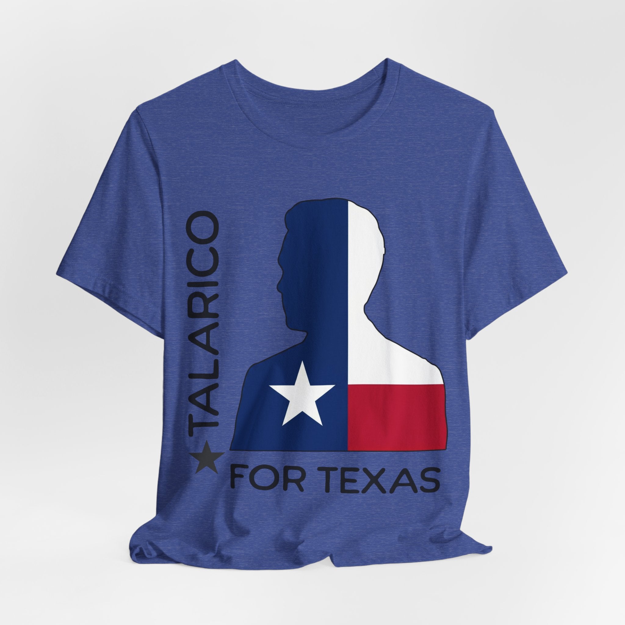 Talarico For Texas T-Shirt — Texas Flag Silhouette Political Shirt