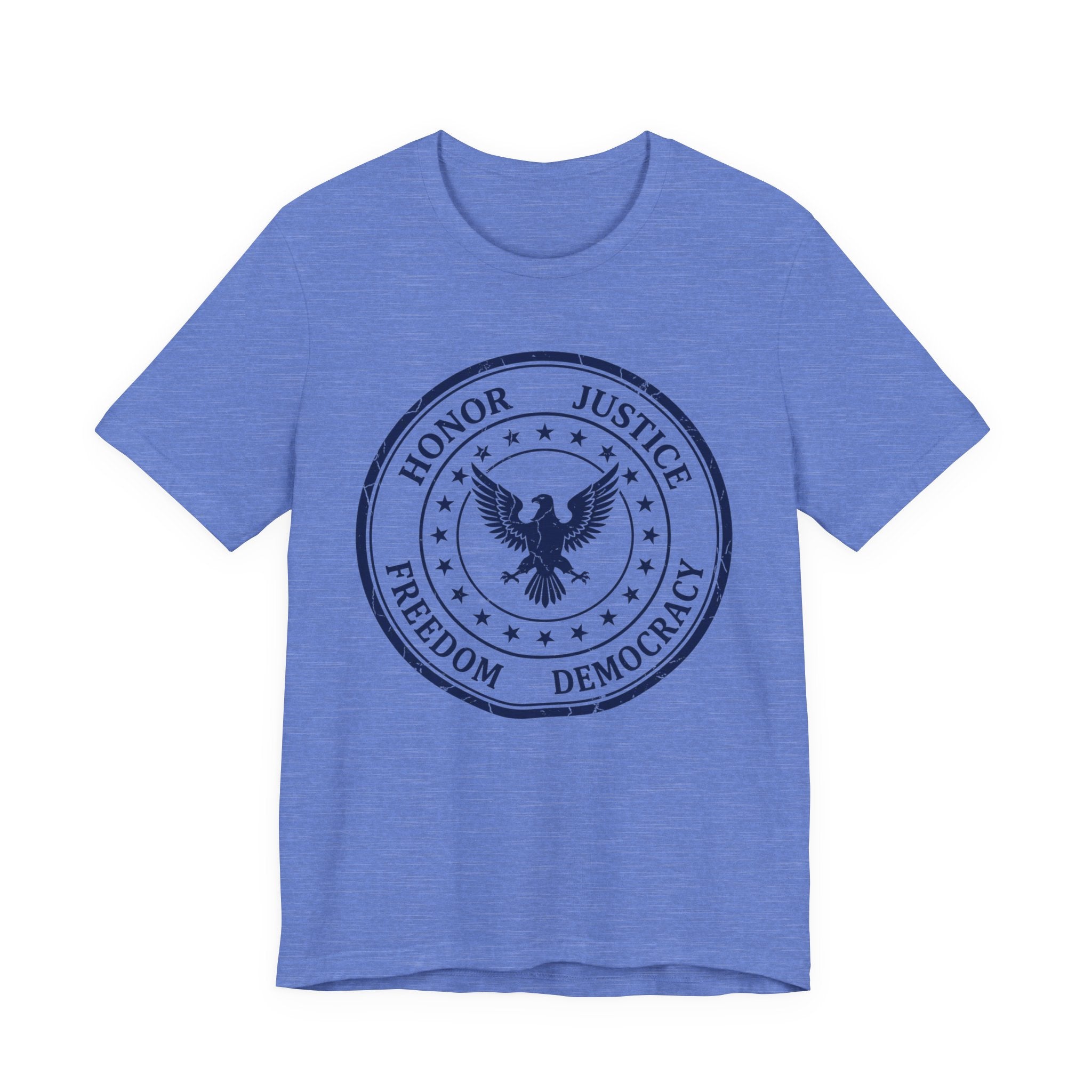 Honor • Justice Eagle Seal Tee — Freedom & Democracy Graphic T‑Shirt