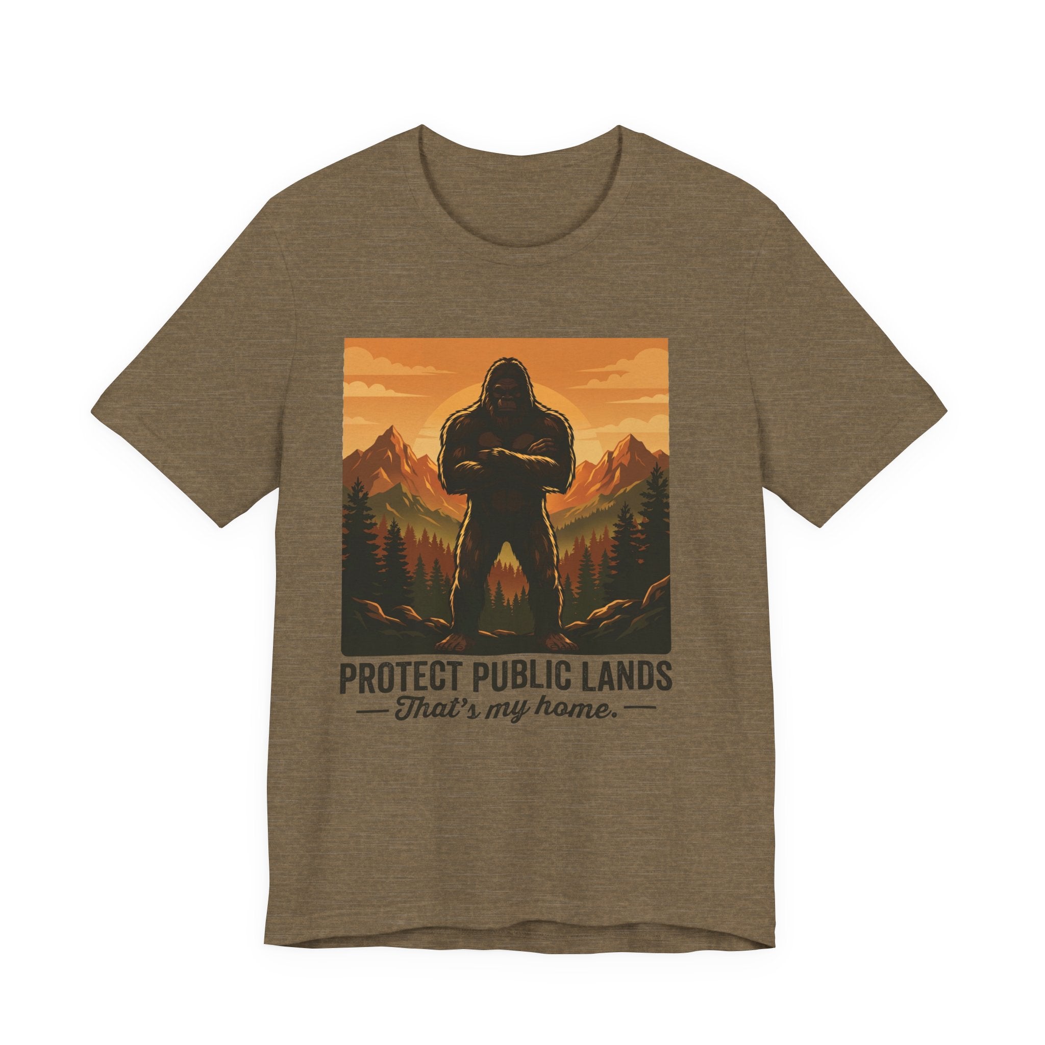 Protect Public Lands Tee — Bigfoot Forest Conservation Graphic T-Shirt