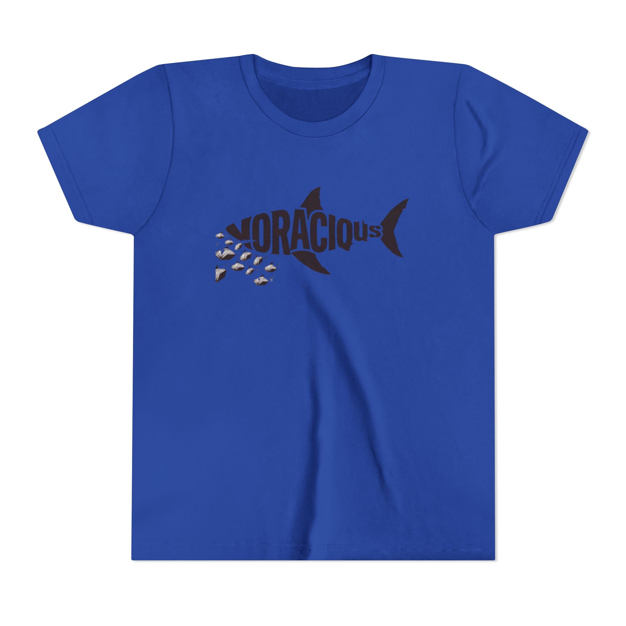 Youth Voracious Reader Tee – Shark Book Lover Design for Kids
