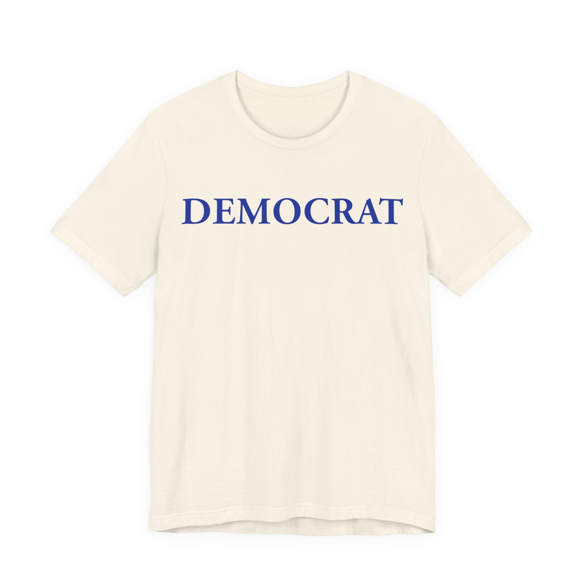 DEMOCRAT Navy Wordmark Tee — Classic Political T-Shirt