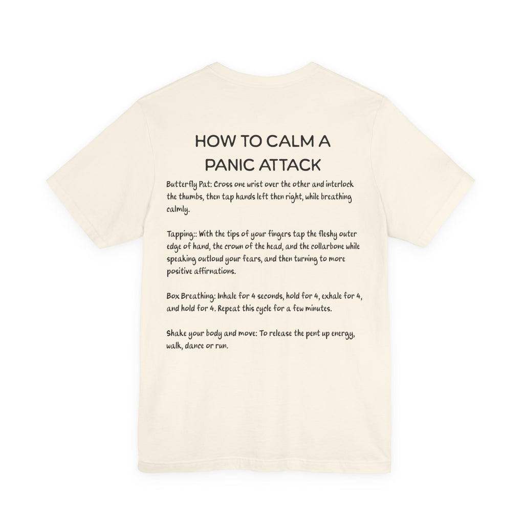 T-Shirt — "How to Calm a Panic Attack" Guide Tee