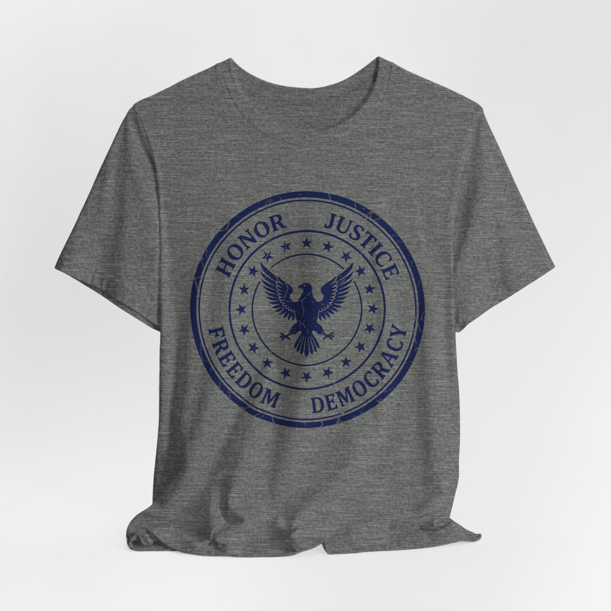 Honor • Justice Eagle Seal Tee — Freedom & Democracy Graphic T‑Shirt
