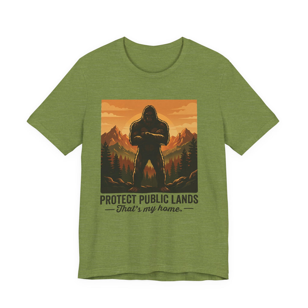 Protect Public Lands Tee — Bigfoot Forest Conservation Graphic T-Shirt
