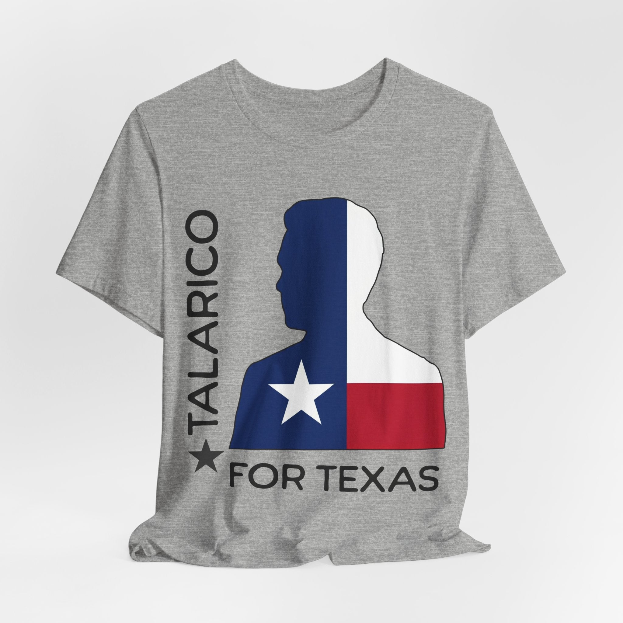 Talarico For Texas T-Shirt — Texas Flag Silhouette Political Shirt