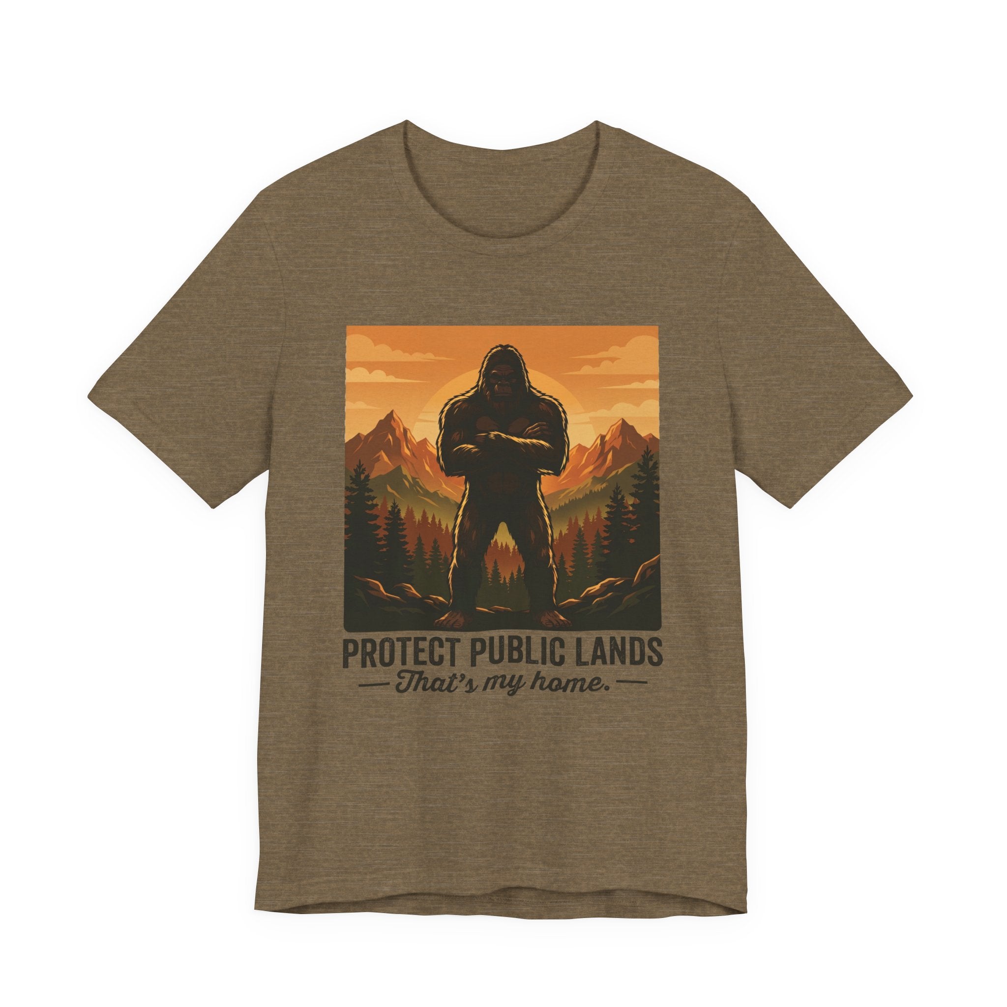 Protect Public Lands Tee — Bigfoot Forest Conservation Graphic T-Shirt