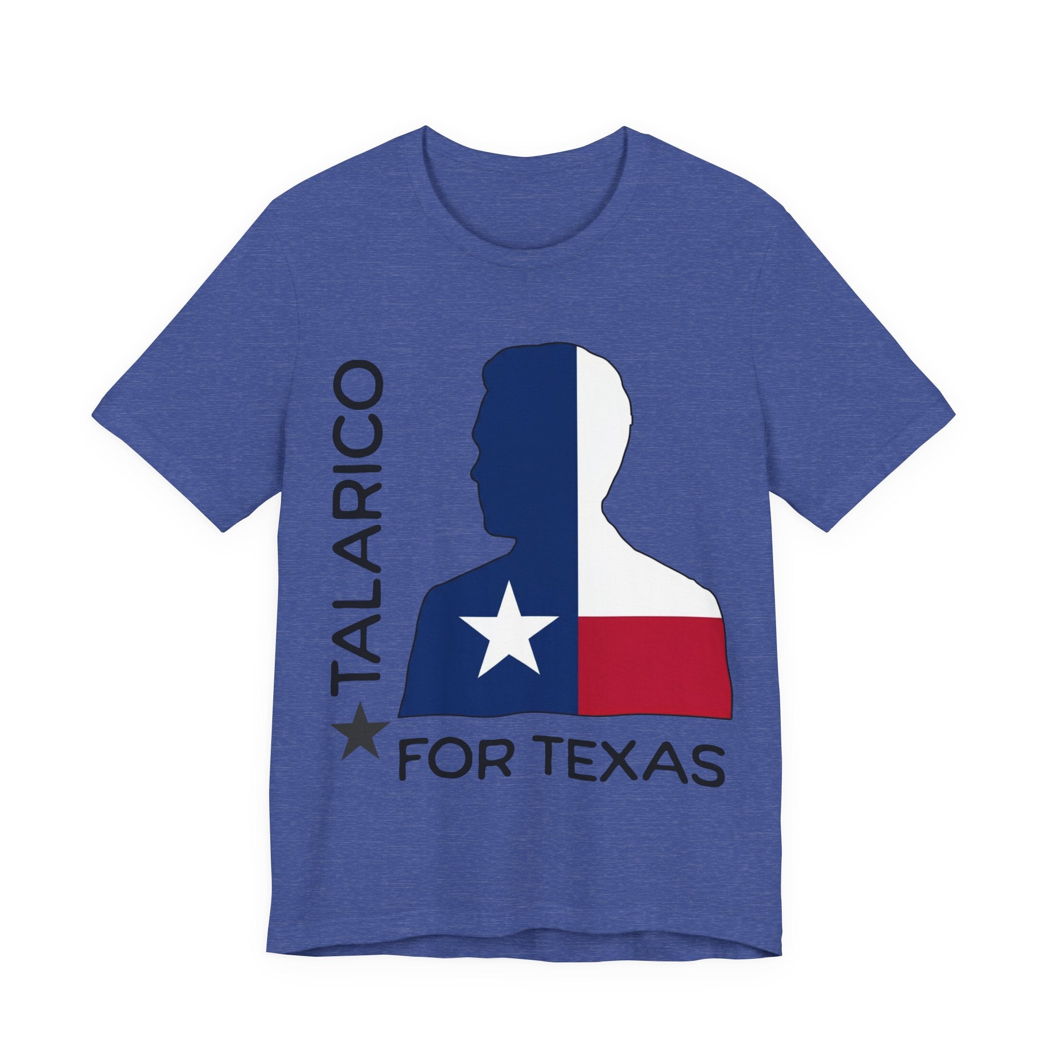 Talarico For Texas T-Shirt — Texas Flag Silhouette Political Shirt