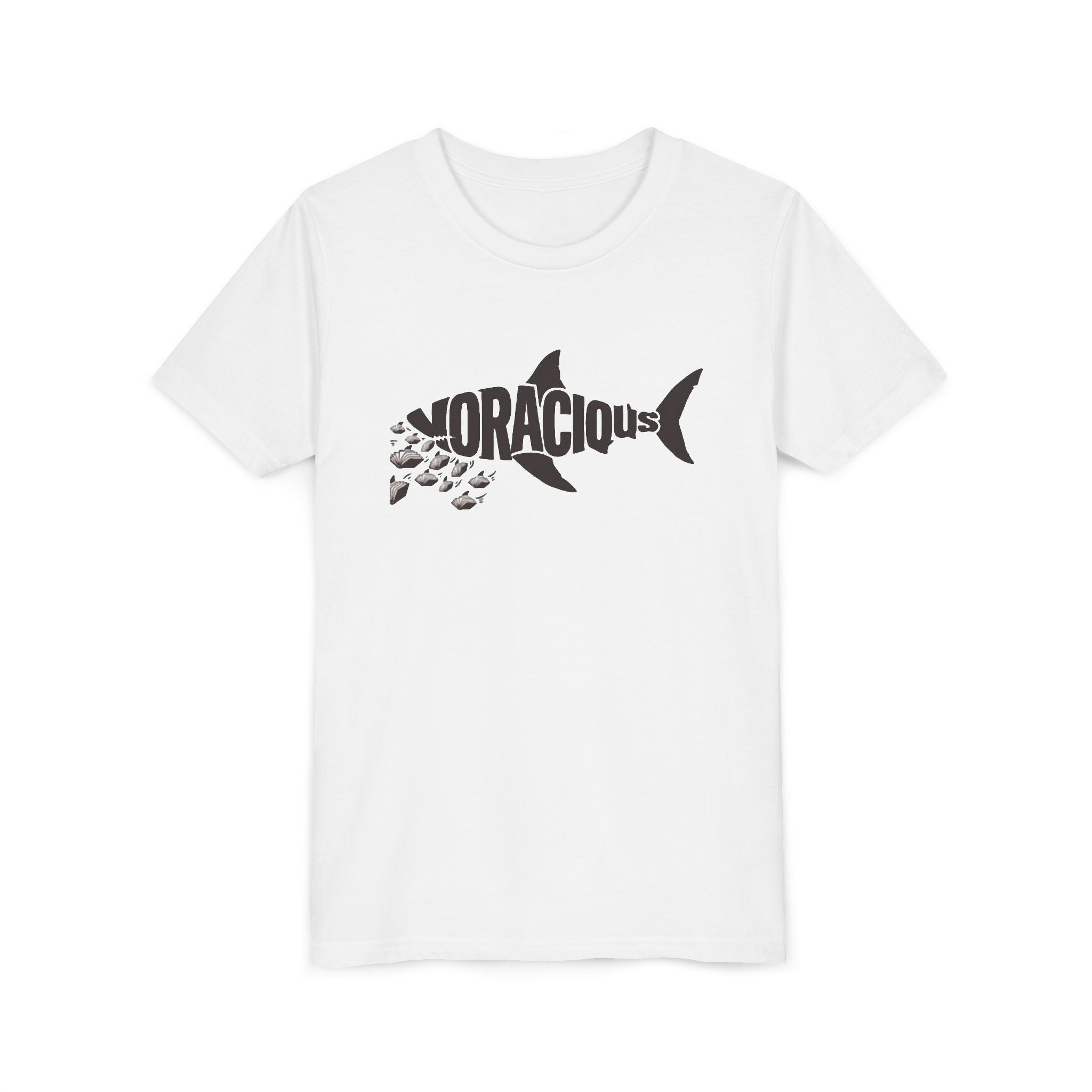 Youth Voracious Reader Tee – Shark Book Lover Design for Kids
