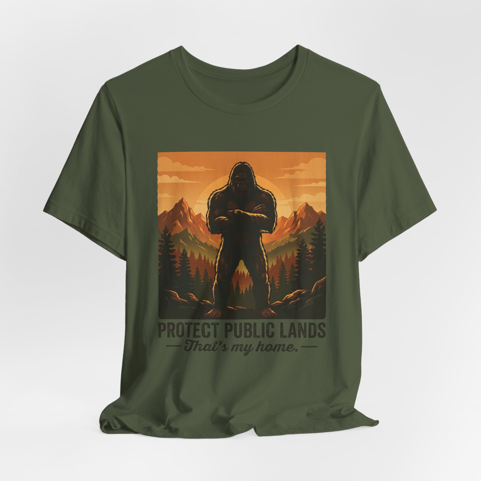 Protect Public Lands Tee — Bigfoot Forest Conservation Graphic T-Shirt