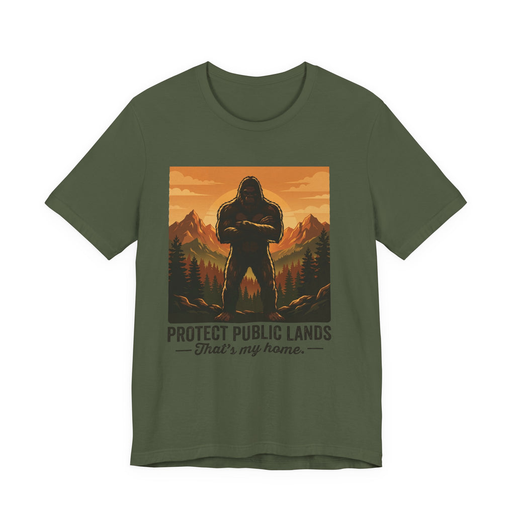 Protect Public Lands Tee — Bigfoot Forest Conservation Graphic T-Shirt