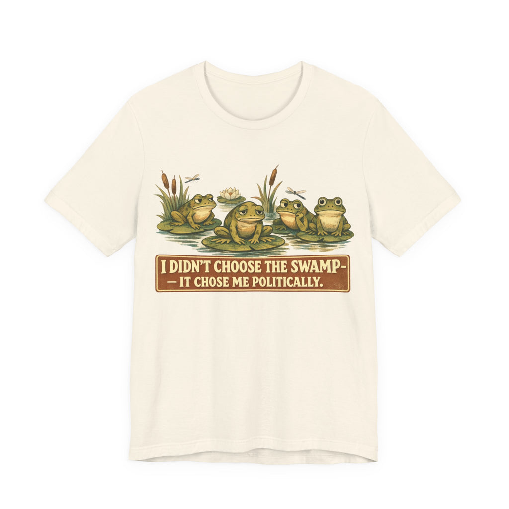 Political Frog T-Shirt – "I Didn't Choose the Swamp" Vintage Graphic Tee