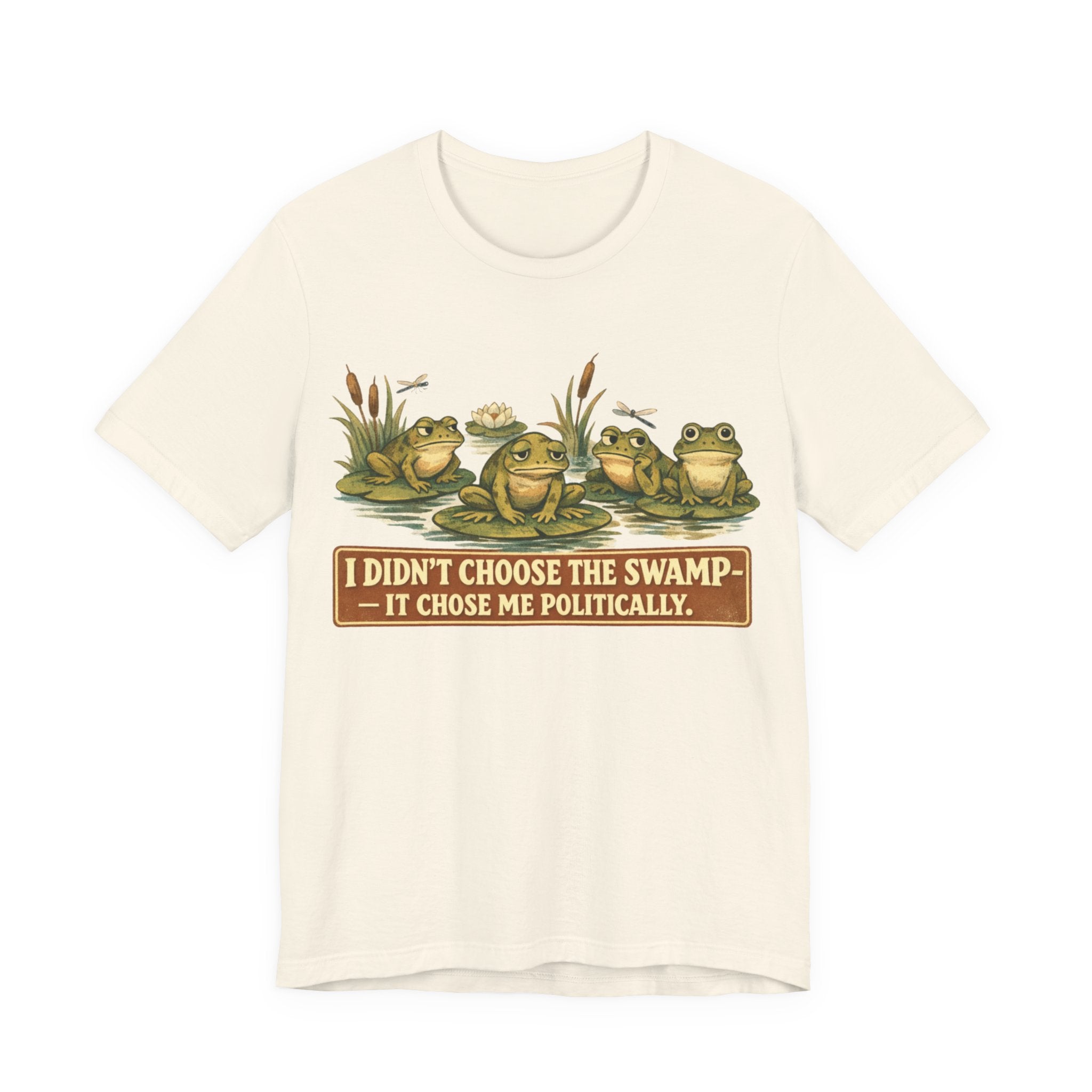 Political Frog T-Shirt – "I Didn't Choose the Swamp" Vintage Graphic Tee