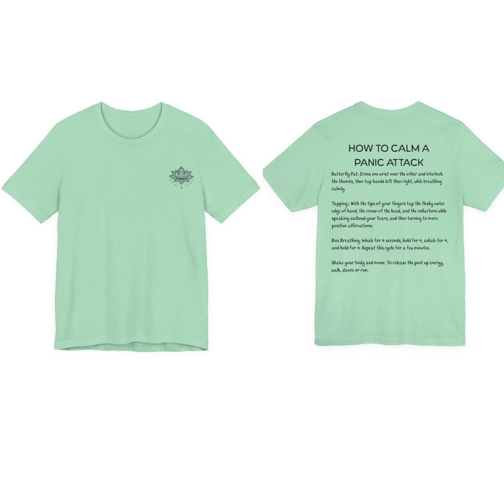 T-Shirt — "How to Calm a Panic Attack" Guide Tee